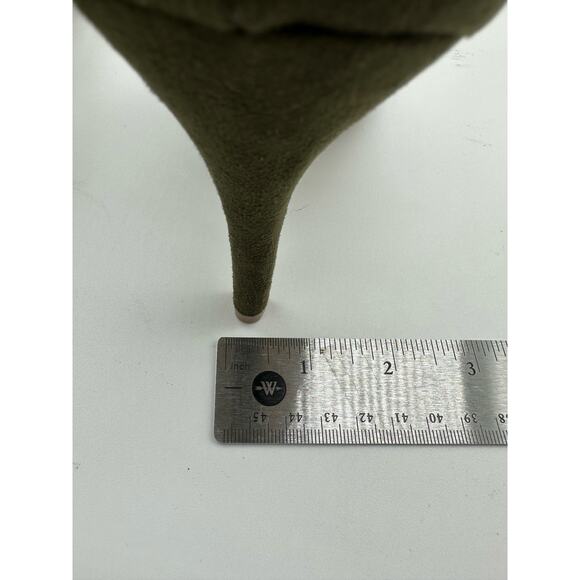 Journee Collection Samara Women's High Heel Ankle Boots, Olive, Size 8 - Picture 4 of 11